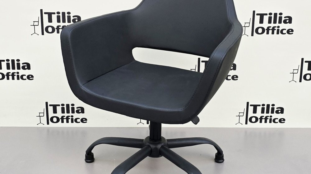 Pasific Çalışma Kuaför Bekleme Koltuğu Siyah Sabit Yonca Ayak